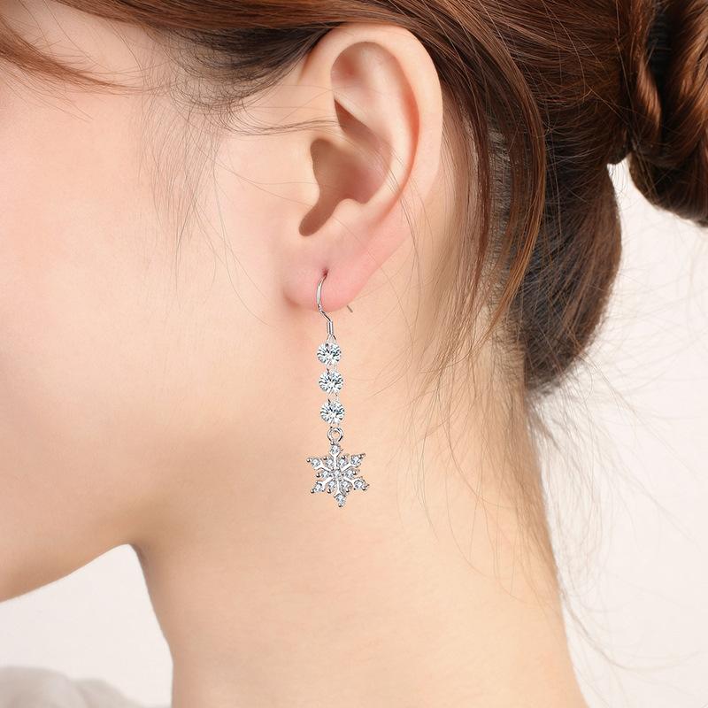 Lindon – boucles d'oreilles en alliage de cuivre et Zircon pour femmes, cadeaux de fête de mariage
