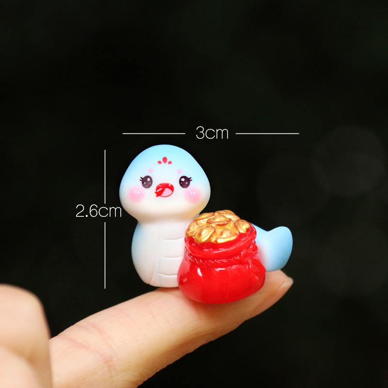 Zodiac Little Snake Doll New Year Blind Box Accessories: Mini Landscape Desktop Decorations