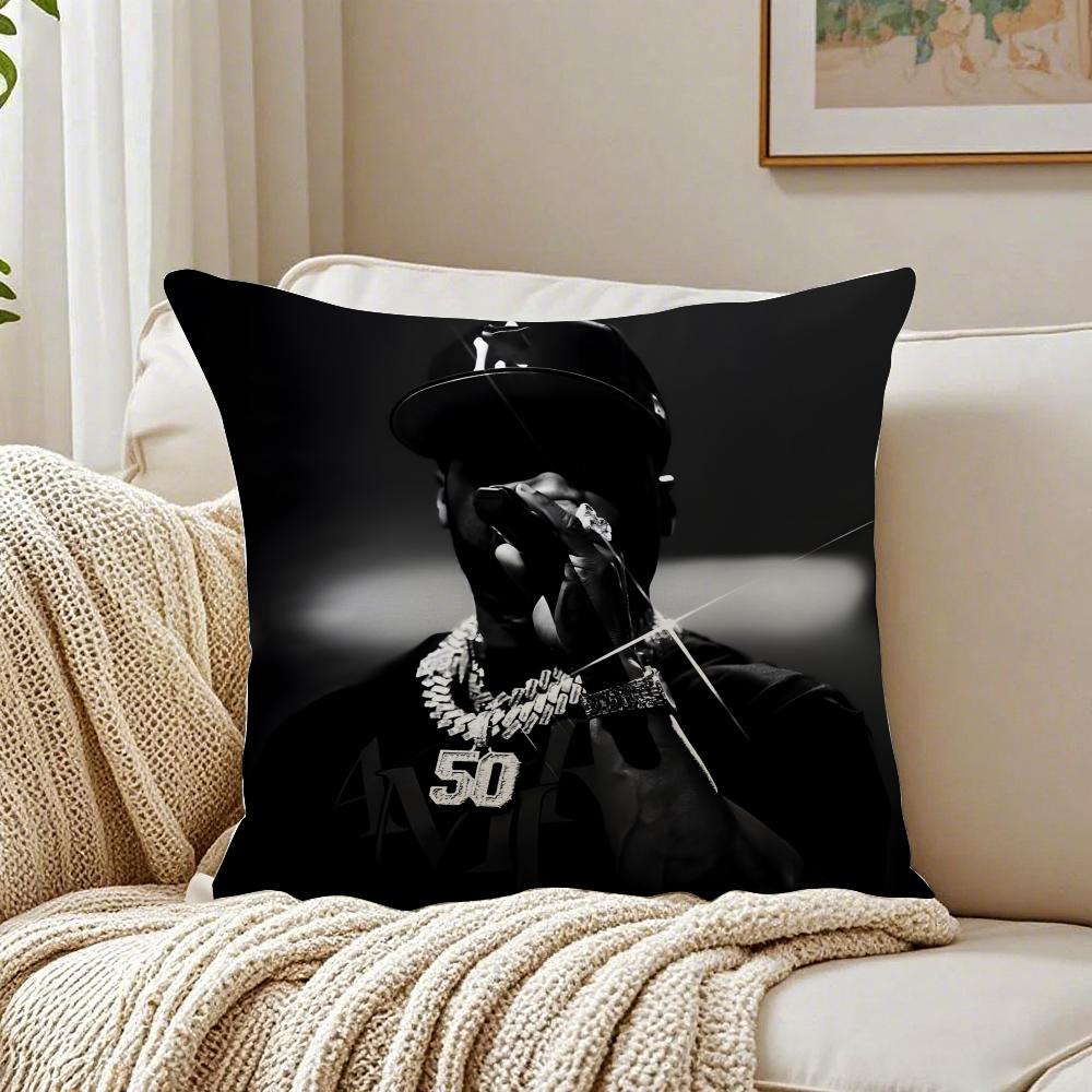 Music Rapper 50 CCent Cushion Cover Pillowcase Antidustmite living Room Sofa Decor Cushion Room