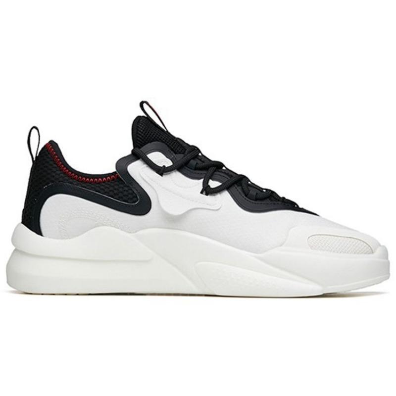 Anta AT91 Lifestyle Series Trendy Casual Non-Slip Wear-Resistant Low-Top Skate Shoes Men Sneakers White Black Red 112218072-3