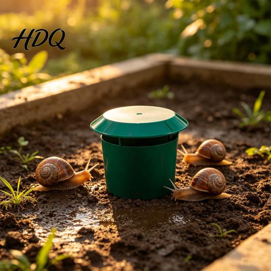 Safe Garden Pest Solution Beer Bait Snail Trap, Reusable Catcher, Not Included, Plastic Station Physical Trap for Slugs, Gardens, Vegetable
