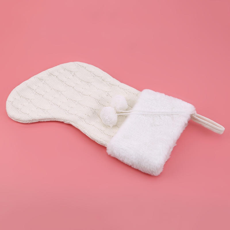 Cute Christmas Knitted Stockings Socks Candy Gift Party Favor Bag Tree Hanging Ornament Home Christmas Decoration