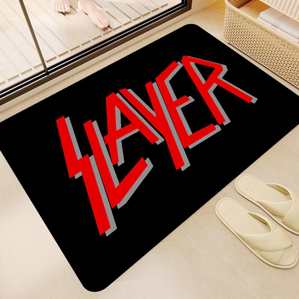 S-Slayer Heavy Metal Band Music Room Mats Nordic Style Home Doormat Bathroom-Toilet Mats Bedroom Hotel Decor Mat