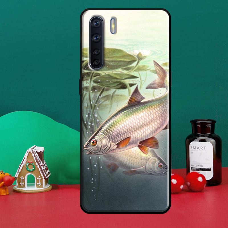 

Чехол для рыбалки с рыбой для OPPO A52 A72 A5 A9 A31 A53 S A15 A83 A91 A93 A54 A74 A94 A1K A3S A5S, чехол для телефона OPPO Reno5 Lite