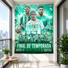 Real Betis Balompie 2021 22 Season Poster Green White Stripes Team Art