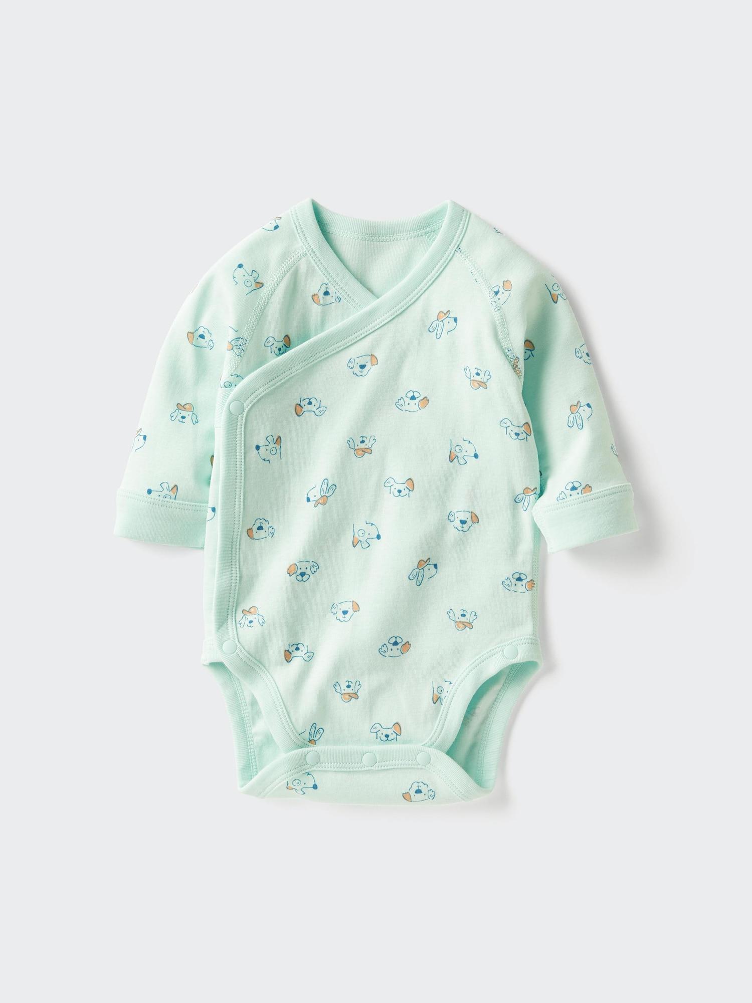 

Uniqlo Bn Bodysuit Long Sleeve Print 60cm 53 GREEN/BABY 60