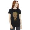 Marvel Womens/Ladies I Am Groot Chibi Wave Pose Cotton Boyfriend T-Shirt