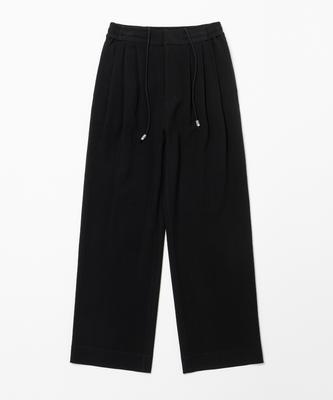 MINAV Supreme Three-Puck Elastic Waist Wide Pants [Black]