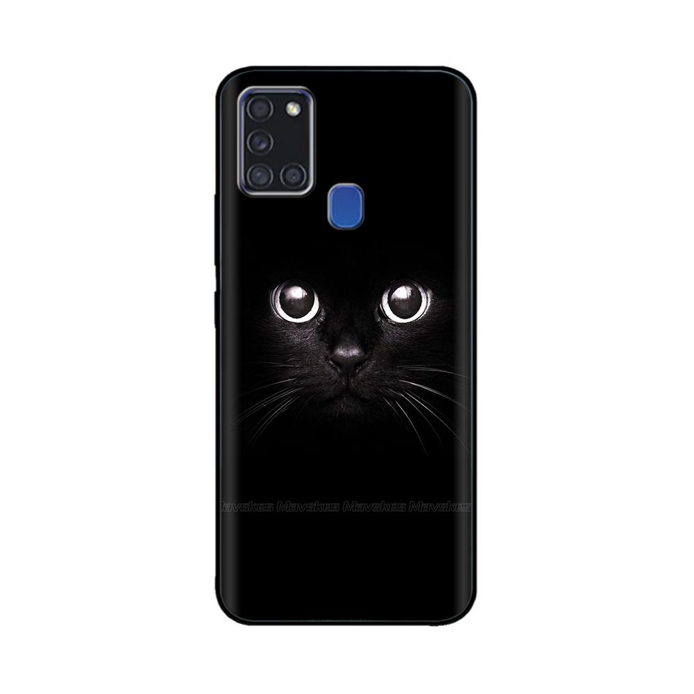 For Samsung A21S Case Silicone Back Protector Phone Soft TPU Bumper Case On For Samsung Galaxy A21s GalaxyA21s A 21s A217 Cover