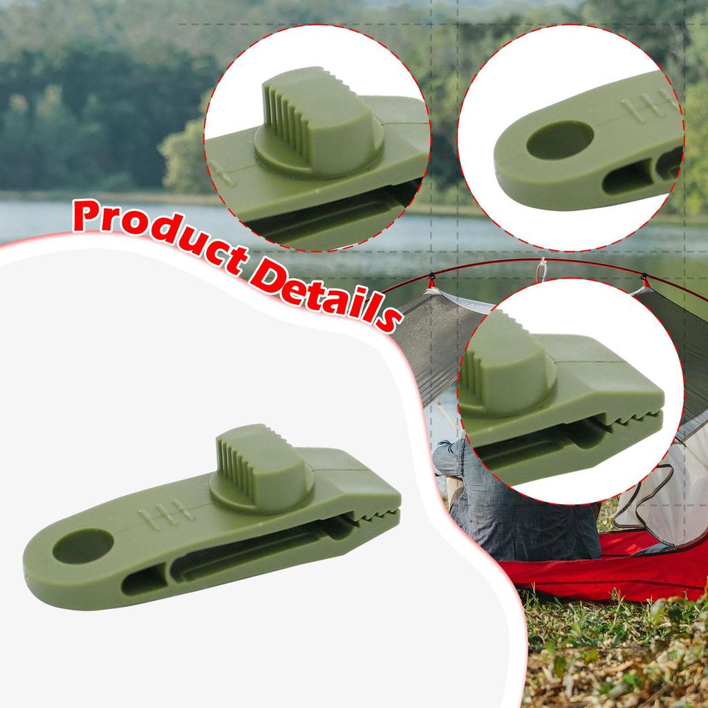 10 Heavy Duty Tarp Clamps, Tent Fixed Awning Thumb Screws for Tarps, Boat Covers And