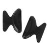 Black 1 Pair Eyeglass Sunglass Glasses AntiSlip Silicone Stick On Nose Pad