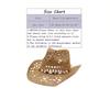 Boho Shell Hollow Out Straw Sun Hat Western Cowgirl Beach Hat For Vacation Photo Shoot