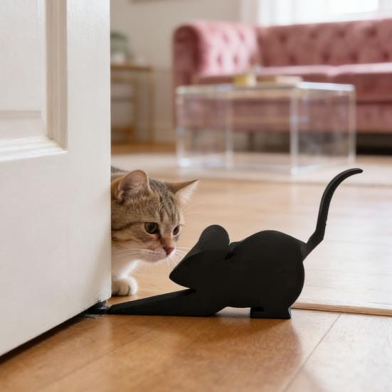 Gedehnter Tier Türstopper Keil Anti-Rutsch Winddicht Kein Bohren Anti-Kollision Zuhause Büro Teppich Fliese Beton Holzboden Dekorative Türstopper