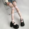 Lolita JK Style Transparent Stripe Stockings Elastic Above Knee Stocking  Streetwear