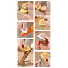 Stainless Steel Ginger Peeler, Mini Garlic Skin Remover Scraper, Multifunctional Vegetable Fruit Peeler with Non Slip Handle, Portable Hanging Hole