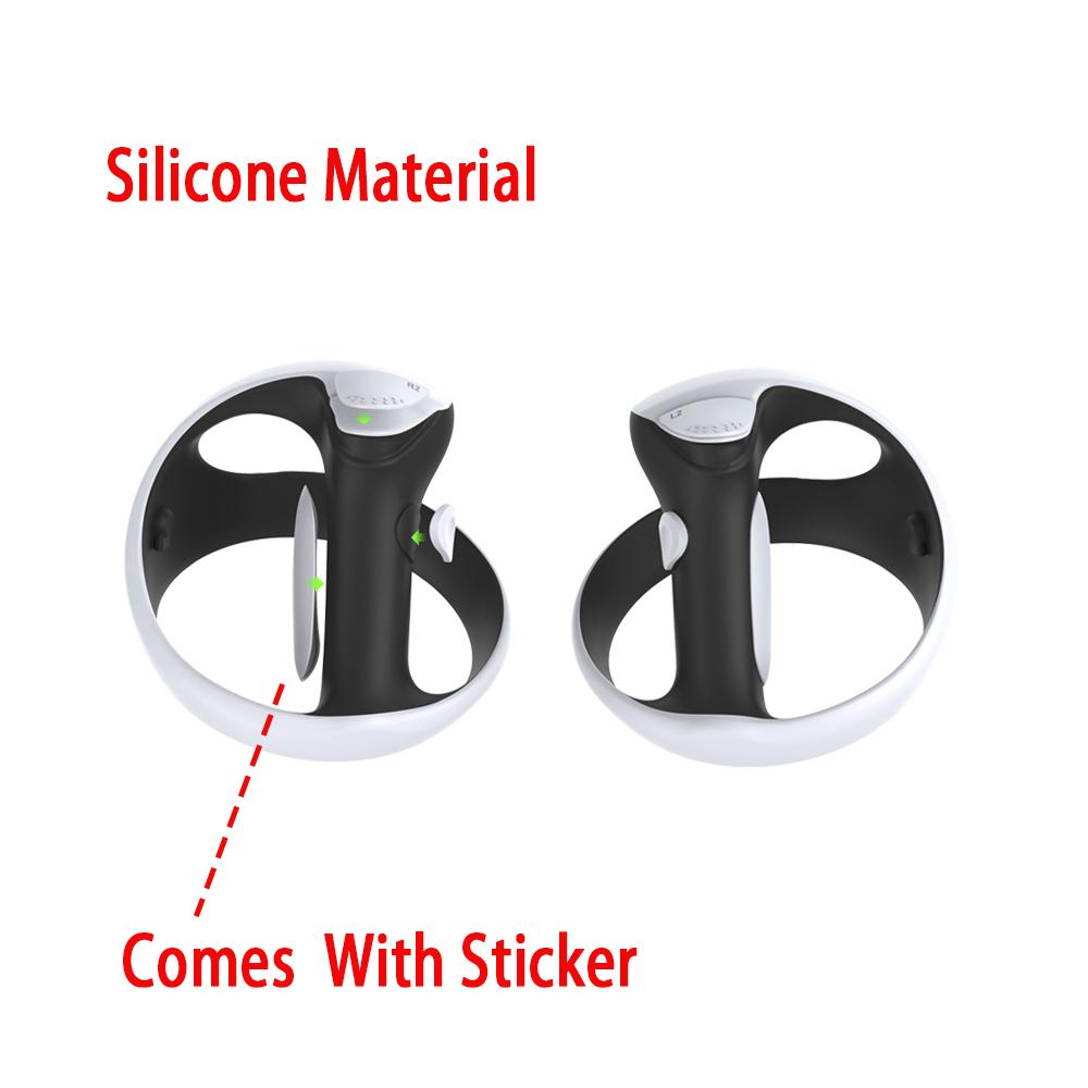 Silicone Protective Cover for PlayStation VR2 Controllers – Anti-Scratch, Anti-Slip, Sweat-Resistant, with Grip/Button