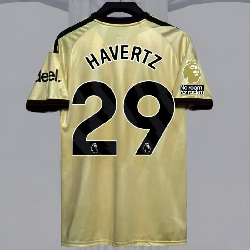 Mens Short Sleeve Football Jersey Premium Fan Edition Striped Design Arsenal Home Match Support