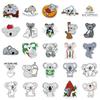 Waterproof Koala Stickers: 50 Cute Cartoon Animals for Journals, Phone Cases, Notebooks, and Luggage