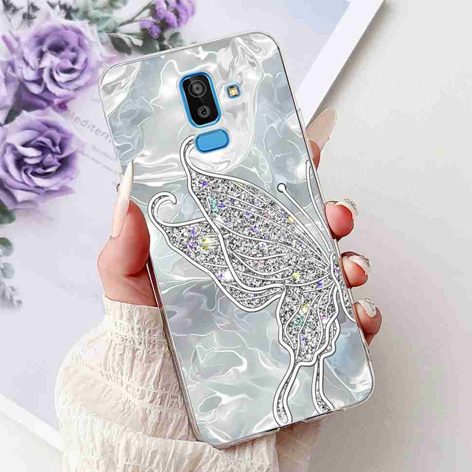 For Samsung Galaxy J8 2018 6.0" Case Summer Fresh Lemon Daisy Soft Silicone TPU Cover For Samsung J8 J8 2018 Protective Shell