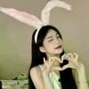 1pc Christmas Rabbit Long Ear Headband For Women: Cosplay Bunny Girl Cute And Funny Headband Accessory