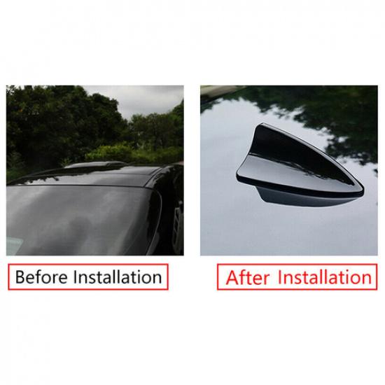 For Toyota Camry 2018- Glossy Black Shark Fin Antenna Receiver Cover Trim 1x