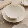 Miska ryżowa z żółtym płatkiem Ceramiczna zastawa stołowa Miska deserowa Miska na gęstą zupę Miski na ryby Miski na przekąski Zastawa stołowa do kuchni molekularnej