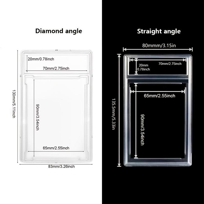 10pcs Standard Size Graded Card Case 35pt Thick Quality Plastic P/S/A Slab Holder Protects Trading Cards MTG TCG Baseball Cards