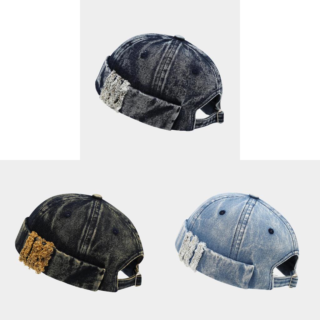 Vintage Wash Denim Cap With Sun Protection For Men And Women Spring Summer Fall Winter
