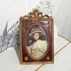 Decorative Vintage 4x6 Picture Frame Golden Carved Photo Frame Home Decor Old Fashioned Photo Frame for Table Or Wall Display