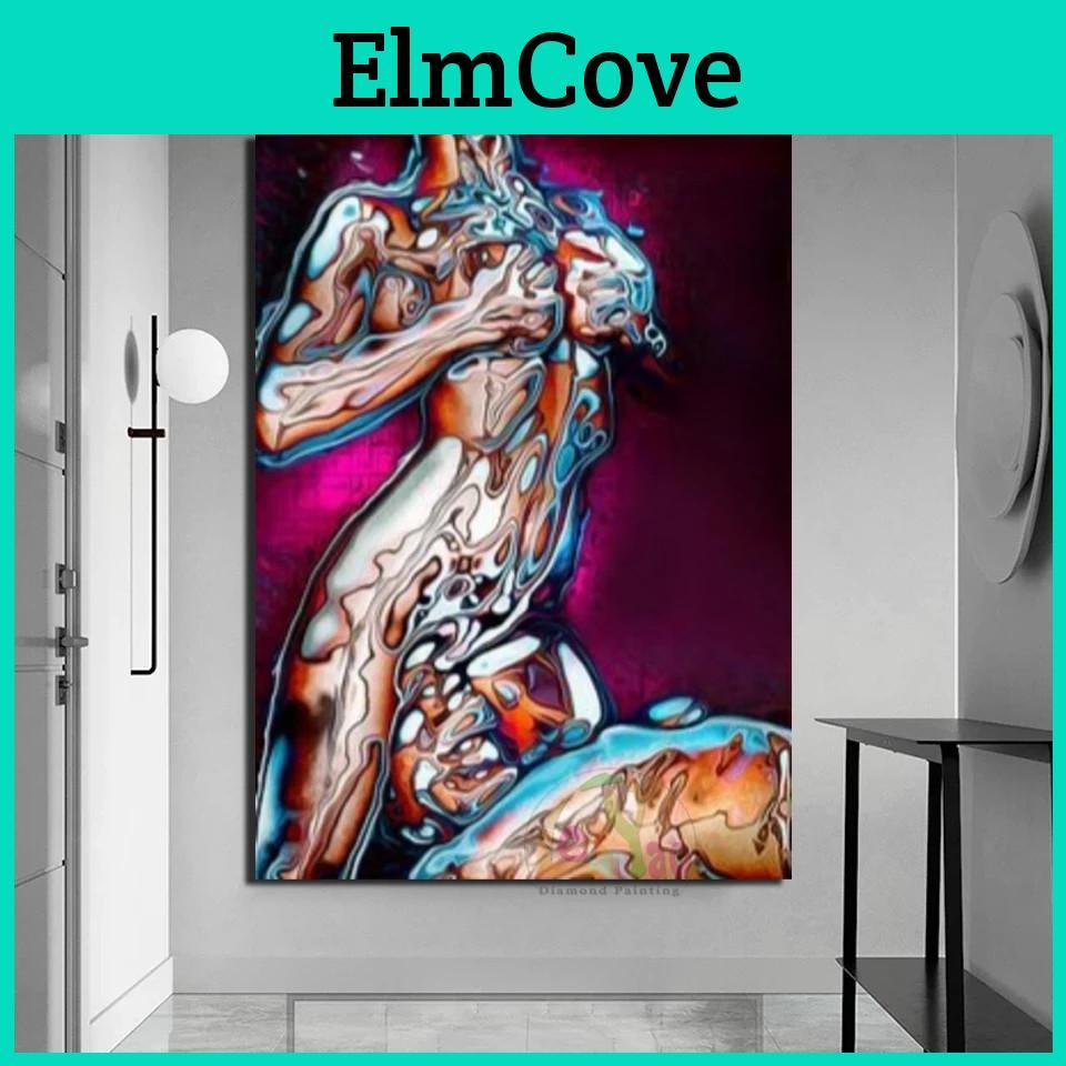 Diy Diamond Men Painting 5d And Women Sexy Rhinestone Diamond Embroidery Abstract Nude Couple Cross Stitch Mosaic Set Home Decor