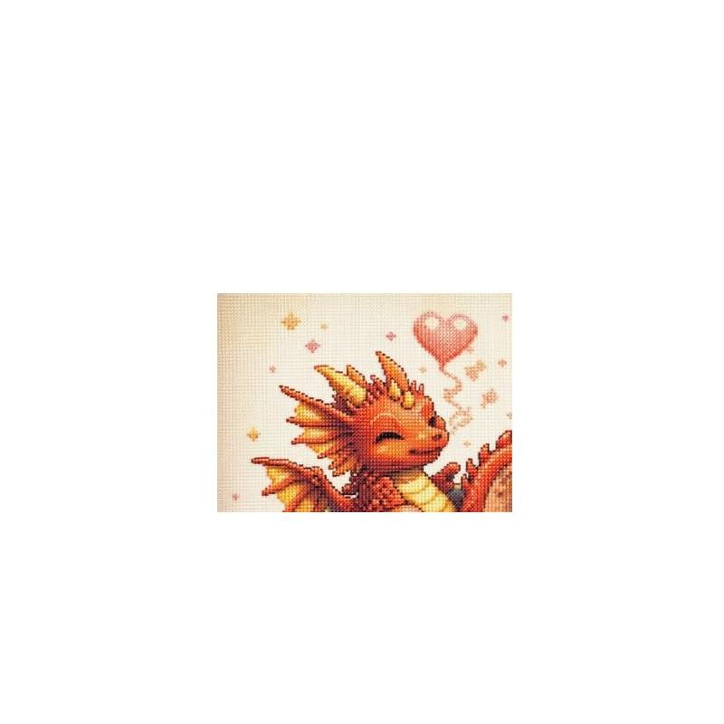 Dragon Full 14CT DIY Stamped Cross Stitch Kits for Beginners Adults Home Wall Decor Embroidery Needlepoint Starter Kits 40x40cm