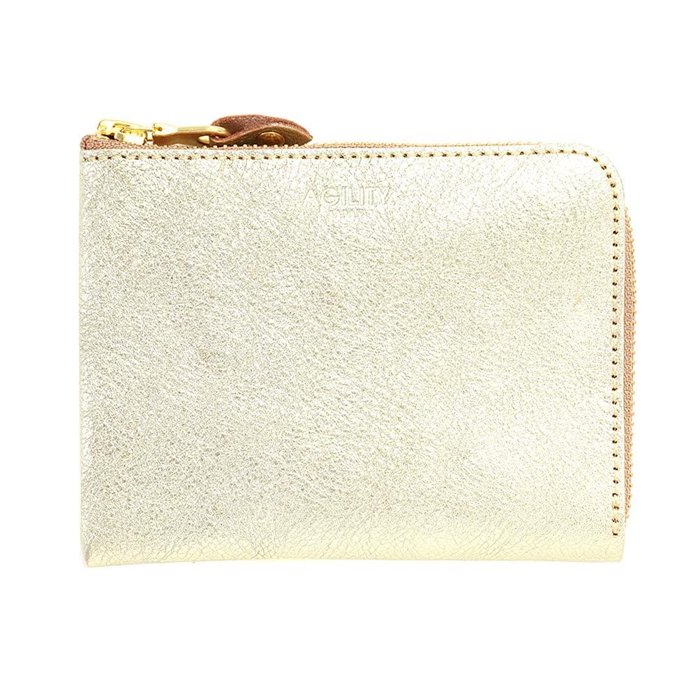 AGILITY Affa "Alinie Short" Short Wallet, Mini Wallet, Compact, 6-Piece, Slim, Simple, Genuine Leather