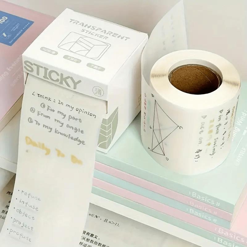 150 Sheets Ansparent Sticky Notes - Pull-out Writing Sticky Stickers, Quick-drying, Suitable for Office and School