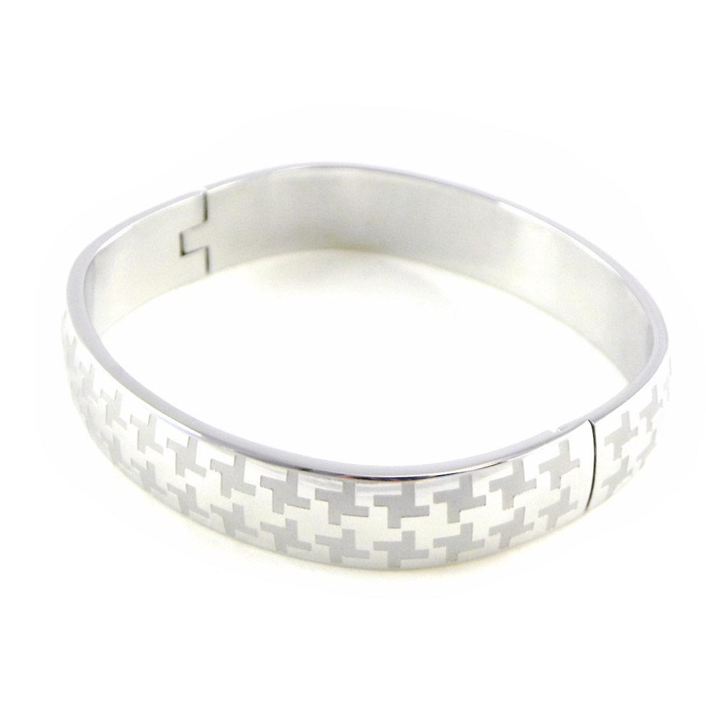 Les Trésors De Lily [H6211] - Silver 'Choreography' Steel Bracelet - 65 Mm 10 Mm