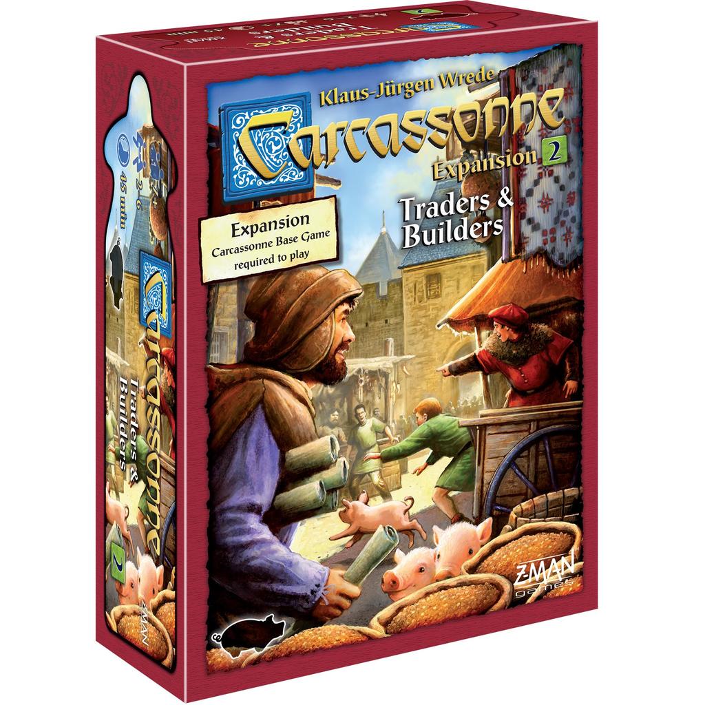 Carcassonne Traders Builders Board Game Expansion New Strategies Medieval Strategy Game for Kids and Ages 45 Minute by Games & - Await! Tile-Laying