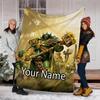 Custom Name Total War Warhammer Theme Printed Blanket - Perfect for Couch, Bed, Travel & Outdoor Use | Machine Washable, Cozy & Durable.