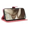 For Motorola Edge 50 5G Case Flip Wallet T-Shape Lines Leather Phone Cover
