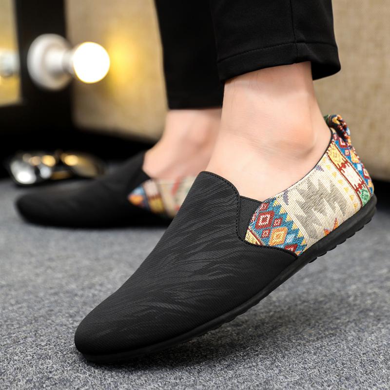 Fashion Fashion Leather Men Casual Outdoor Breathable Walking Lightweight Mens Loafers Lazy Shoes Driving Sneakers