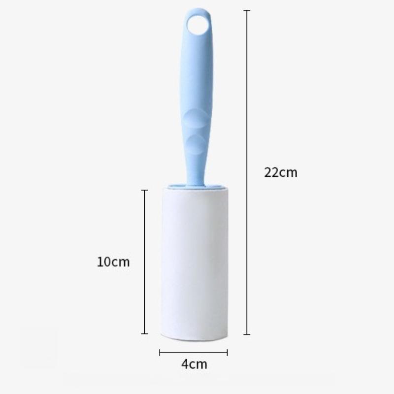 Portable Tearable Adhesive Roller with Handle Reusable Clothes Pet Hair Remover Brush Household Sticky Cleaning Tool Lint Roller