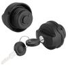 Fuel Tank Filler Cap Black ABS Petrol Locking Lid Fit for Beetle Polo Caddy with 2 Keys