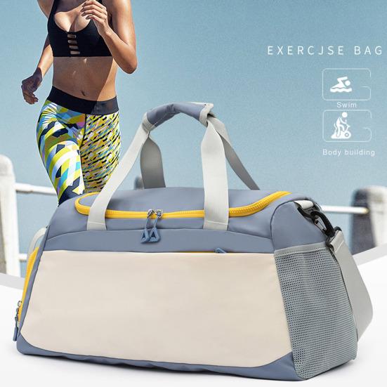 

Спортивная сумка Yousheng Workout с отделением для обуви, большой вместимости, застежка-молния, дизайн ручки, водонепроницаемая легкая дорожная сумка-тоут