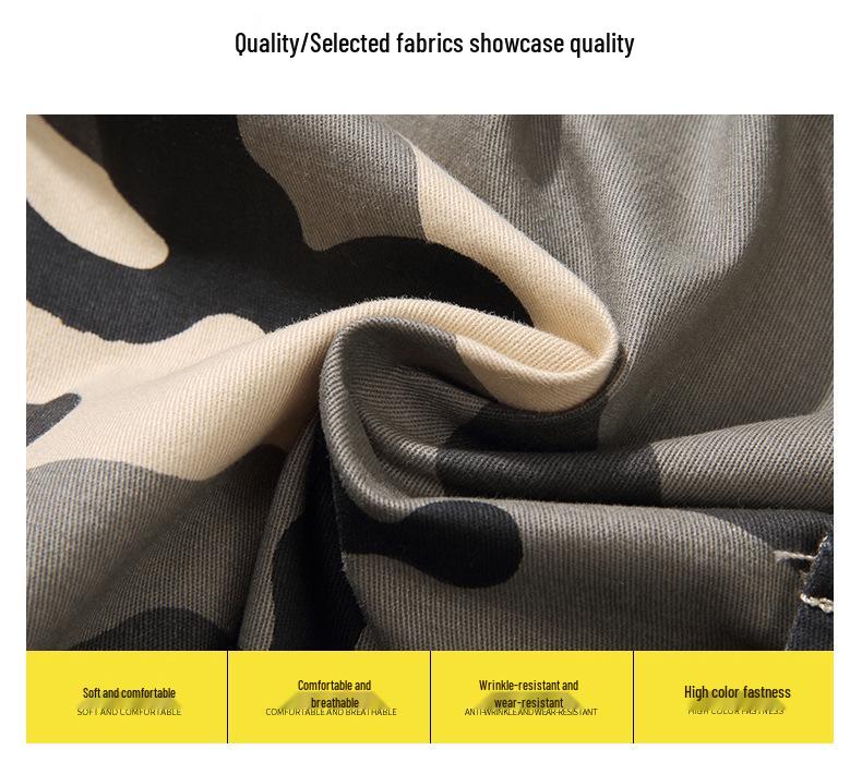 Men's Trendy Cotton Joggers: Versatile Slim Fit Cropped Pants for Spring & Fall