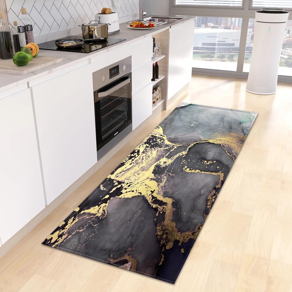 Entrance Doormat Kitchen Carpet Bedroom Floor Balcony Decoration Long Rug Custom Made Home Bath Door Hallway Anti-Slip Foot Mat