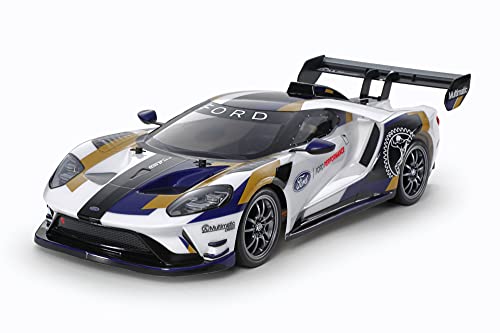 

TAMIYA 58689 1:10 Ford GT Mk.II 2020 (TT-02), Remote Controlled Car, RC Vehicle, Making, Assembly Kit Model, Unisex Adult,Multicoloured