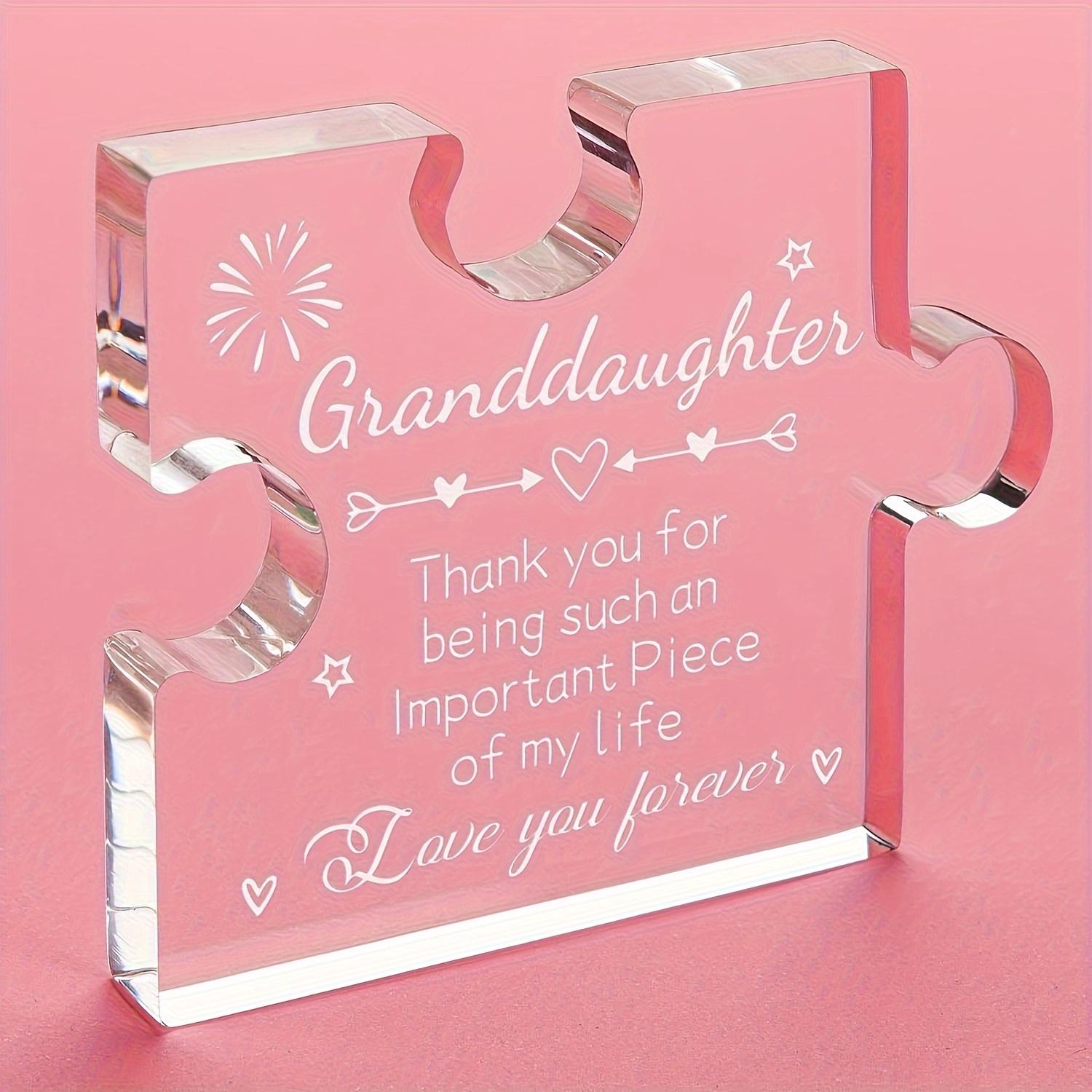 2D Flat Acrylic Puzzle Plaque Desk Decor Plaque, Graduation Gift, Suitable for wall decoration, porch, room, villa, accents Home, Hallway, or Workplac 8.5*8CM