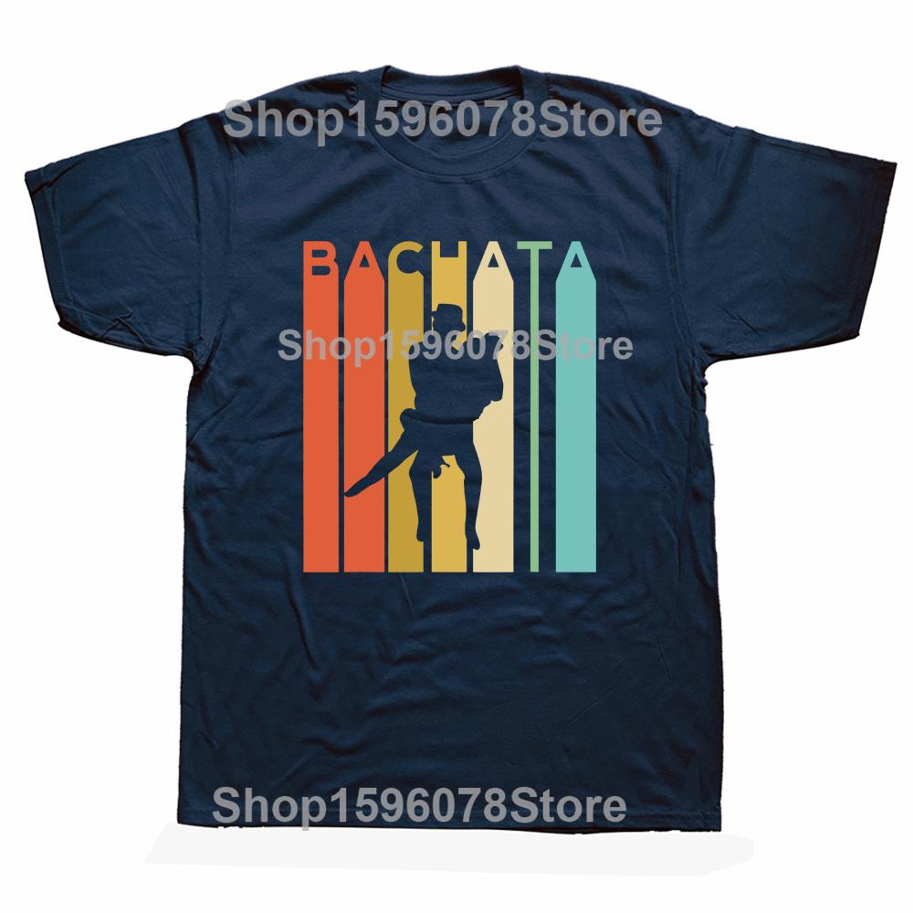 Zábavná Bachata Latina Taneční Párty Salsa Trička Grafická Bavlněná Krátký Rukáv Narozeninové Dárky Letní Styl Tričko Pánské Oblečení