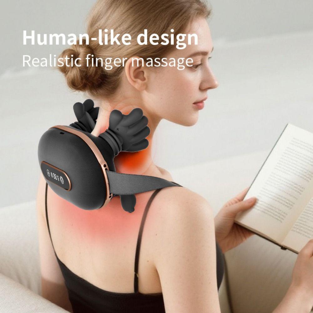 Bionischer Knet-Schulter-Nacken-Massager Tiefengewebs-Halswirbel-Massagegerät Rückenmassage