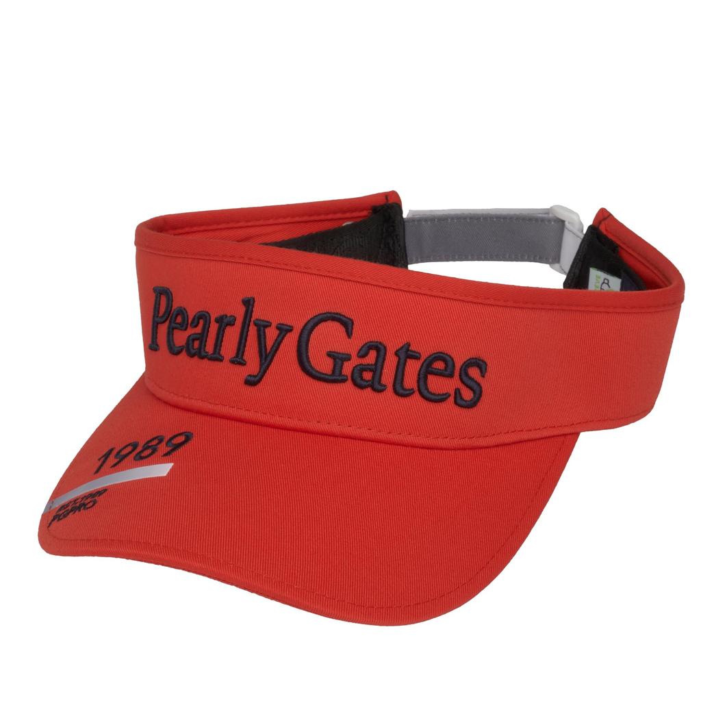[PEARLY GATES] Unisex Sun Visor (PG PRO Logo, Size Adjustable)  Golf Hat  053-4187302 100Red FR