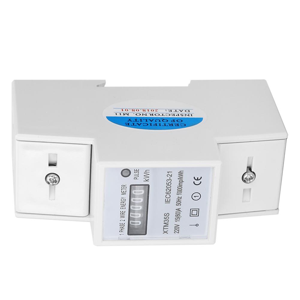 XTM35S 220V Digital 2P Din Rail Electric Meter Electronic KWh Meter