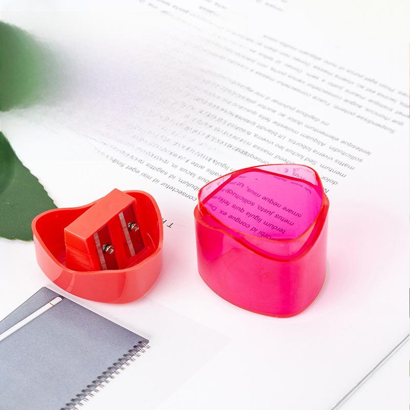 Creative Plastic Triangular Double-Hole Pencil Sharpener for Elementary Students, Personalized Manual Pencil Sharpener